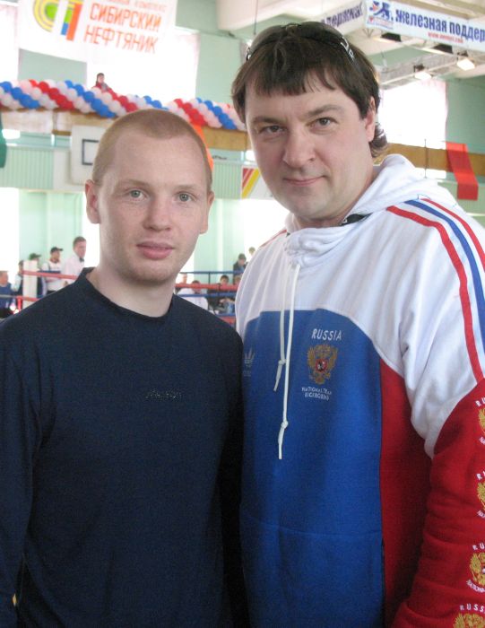 Сизов К.В. с двухкратным Олимпийским чемпионом по боксу Алексеем Тищенко